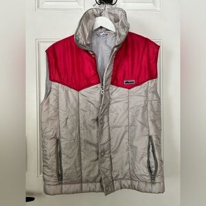 Ellesse Men's Vest in Vibrant Red and Sleek Gray